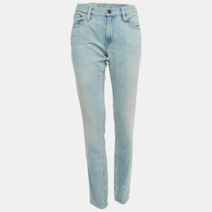 Ralph Lauren Blue Washed & Distressed Stacked Skinny Jeans M Waist 29"