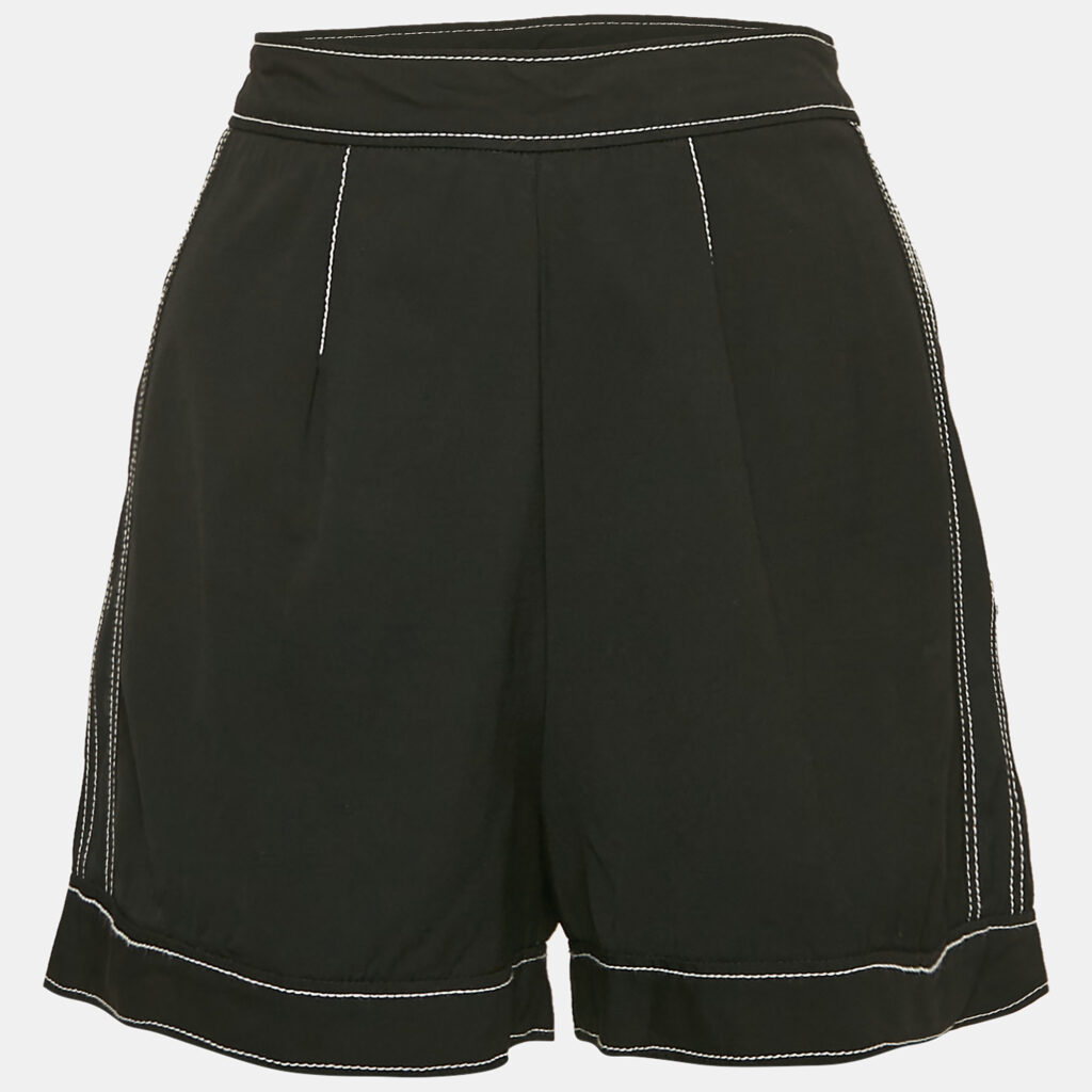 RED Valentino Black Wool Blend Short M