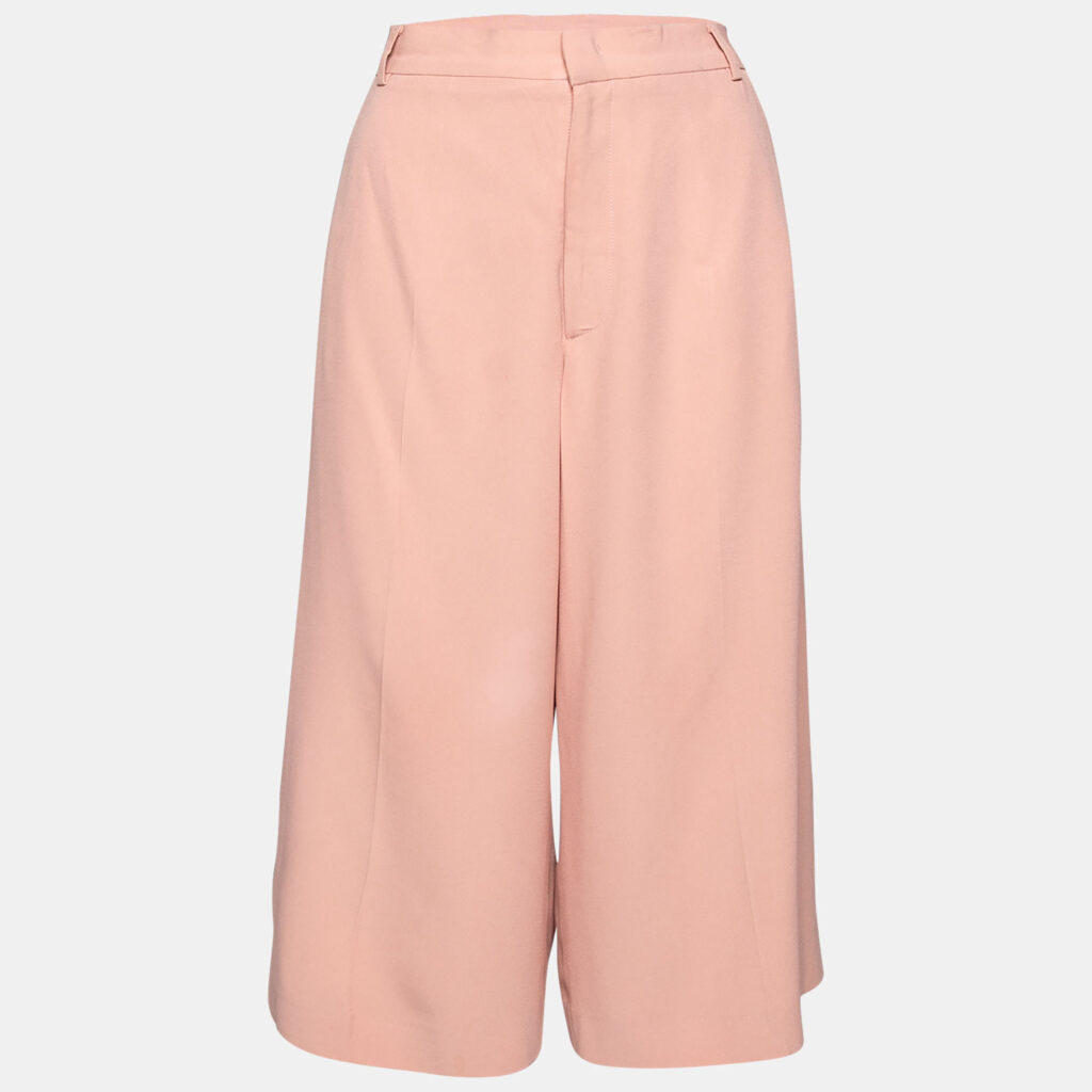 luxury-women-red-valentino-used-clothes-p638515-001-2 RED Valentino Pink Crepe Cropped Trouser M