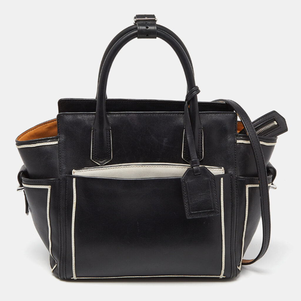 luxury-women-reed-krakoff-used-handbags-p938525-020 Reed Krakoff Black/White Leather Atlantique Tote
