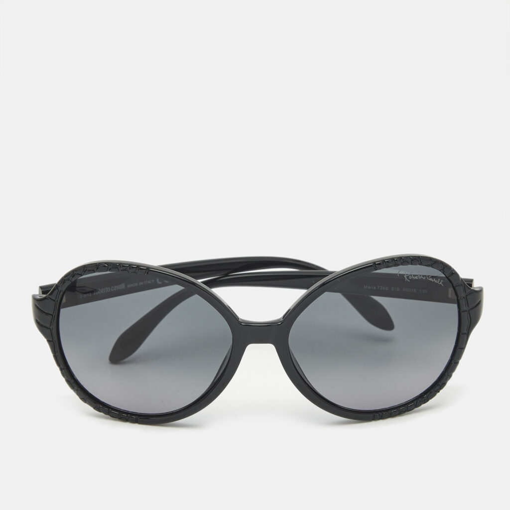 luxury-women-roberto-cavalli-used-accessories-p1158217-001 Roberto Cavalli Black Maria Oversized Sunglasses