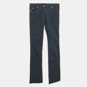 Roberto Cavalli Navy Blue Cotton Skinny Pants S