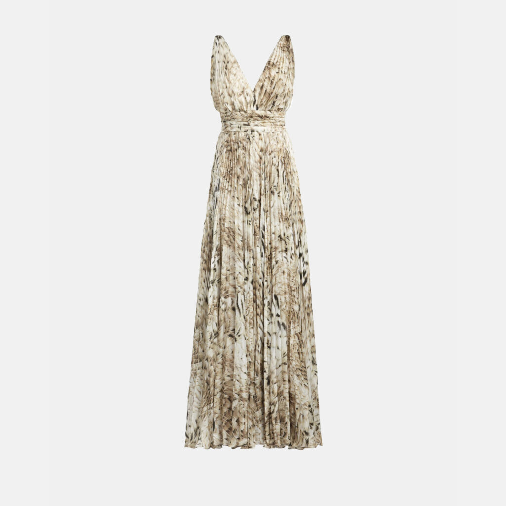 Screenshot Roberto Cavalli Printed Silk Maxi Dress IT 40