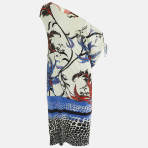 Roberto Cavalli Multicolor Printed Jersey Shift Dress M
