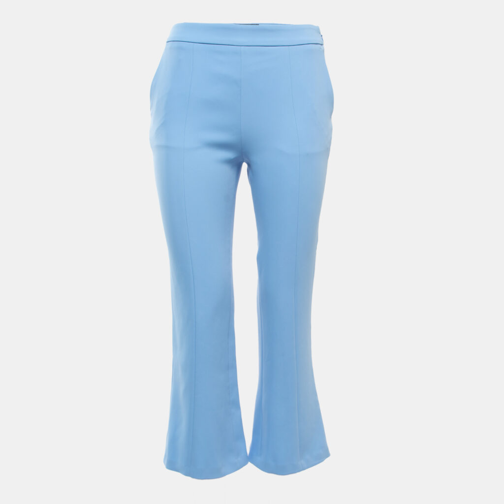 luxury-women-roberto-cavalli-used-clothes-p865723-002 Class by Roberto Cavalli Blue Crepe Flared Trousers S