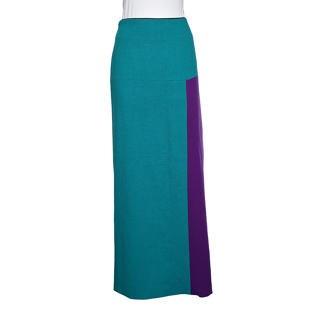 luxury-women-roksanda-ilincic-new-clothes-p573624-004-2 Roksanda Ilincic Colorblock Wool Crepe Maxi Skirt L