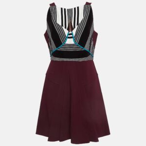 Roland Mouret Purple Stretch Double Crepe Derya Dress L