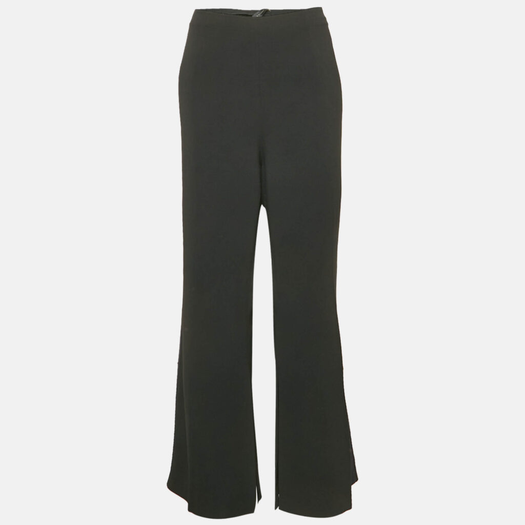 luxury-women-roland-mouret-used-clothes-p1161201-001 Roland Mouret Black Crepe Slit Detail Trousers XXL