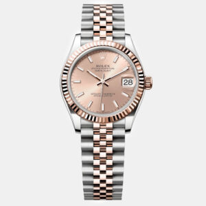 Rolex Pink 18K Everose Gold Stainless Steel Datejust Automatic Women's Wristwatch 31 mm