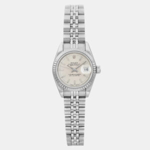 Rolex Black Stainless Steel Datejust Roulette 116200 Automatic Men's Wristwatch 36mm