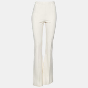 Sablyn Ivory Stretch Knit Flared Pants L