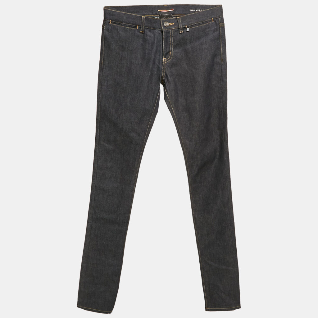 luxury-women-saint-laurent-paris-new-clothes-p1169791-008.jpg Saint Laurent Navy Blue Denim Skinny Jeans M