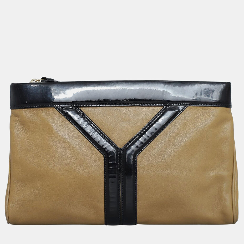 Saint Laurent Mix Patent Leather Clutch