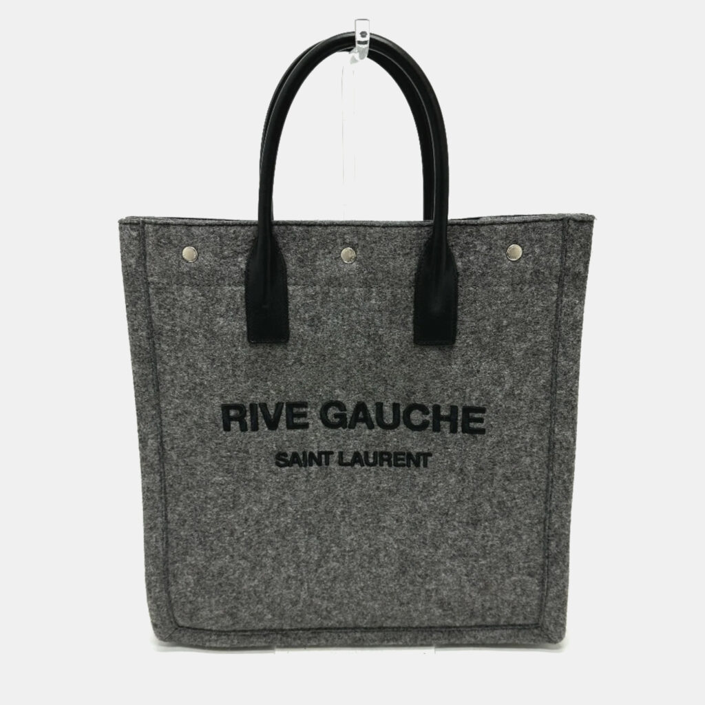 luxury-women-saint-laurent-paris-used-handbags-p1096110-002 Saint Laurent Gray/Black Shoulder Tote Bag