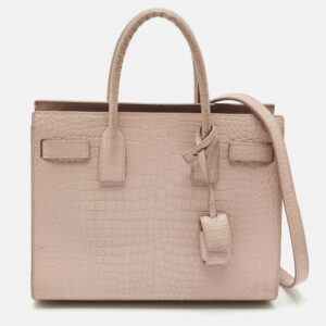 Jil Sander Grey Python Leather Flap Tote