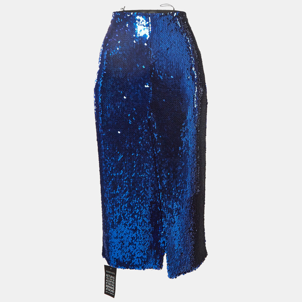 luxury-women-sally-lapointe-new-clothes-p1024486-002 Sally Lapointe Royal Blue Sequin Pencil Skirt M