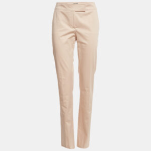 Salvatore Ferragamo Pink Cotton Trousers M