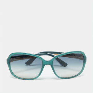 Salvatore Ferragamo Green/Green Gradient SF606S Rectangle Sunglasses