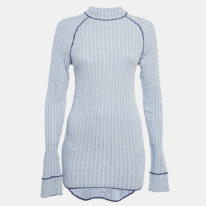 Gucci Green Wool V-Neck Full Sleeve Sweater XS