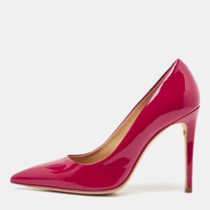 Salvatore Ferragamo Pink Patent Leather Ilary Pumps Size 38.5