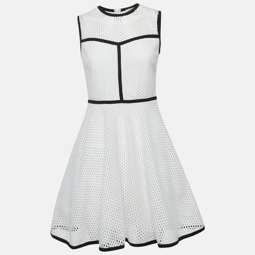 luxury-women-sandro-used-clothes-p1159580-007 Sandro White Lace Mini Dress S