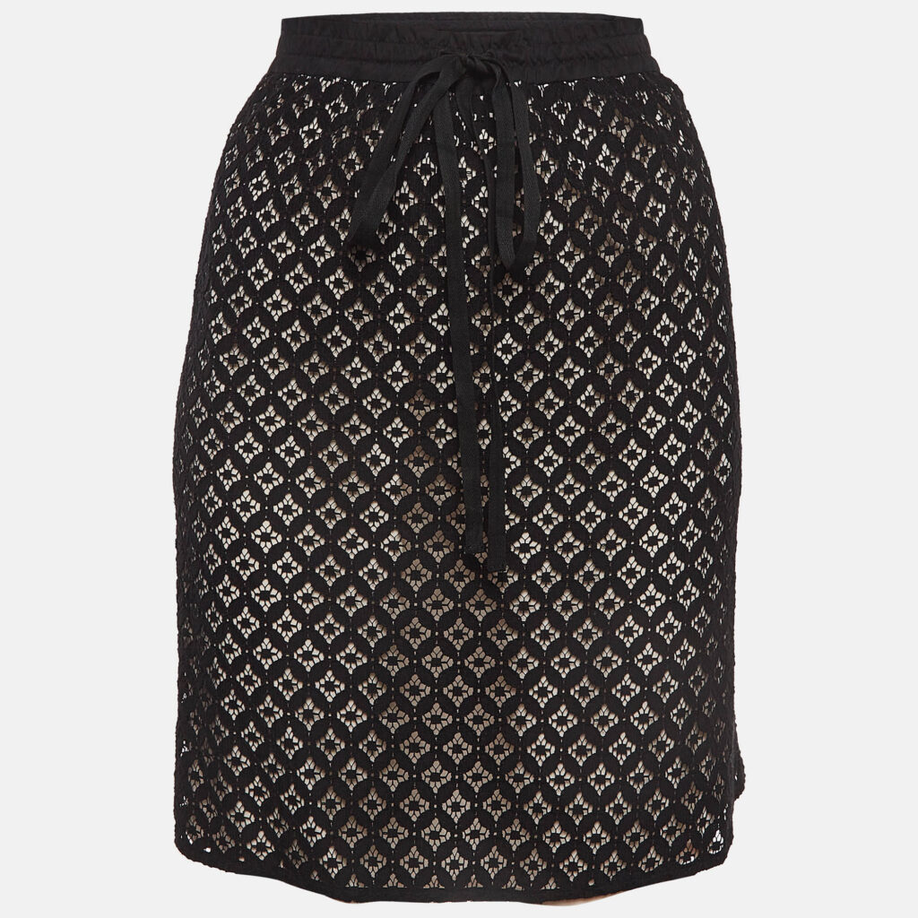 luxury-women-see-by-chloe-used-clothes-p985314-001 See by Chloe Black Lace Mini Skirt M