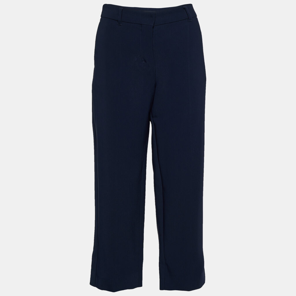 luxury-women-smax-mara-used-clothes-p664401-001-1 S' Max Mara Dark Blue Regular Fit Trousers M