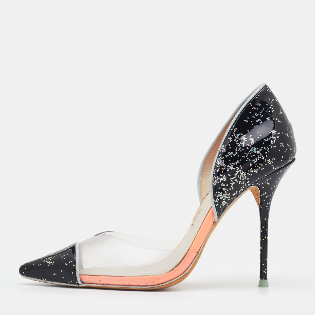 luxury-women-sophia-webster-used-shoes-p716250-002 Sophia Webster Multicolor Patent Leather And PVC Jessica Pumps Size 36