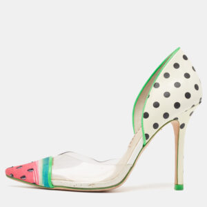 Sophia Webster Multicolor PVC and Patent Leather Jessica Watermelon Pumps Size 37