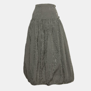Sportmax Black/White Checked Synthetic Midi Skirt M