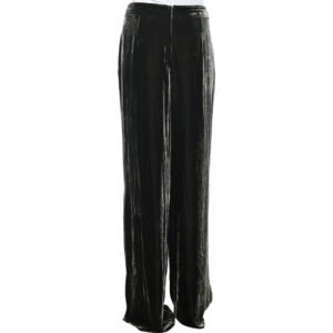 Sportmax Green Velvet Palazzo Pants L