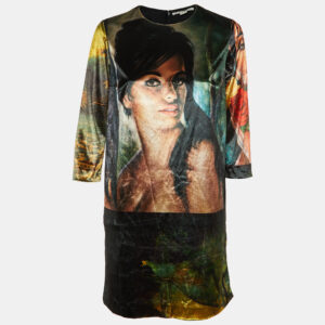 Stella McCartney Multicolor Printed Velvet Mini Dress XS