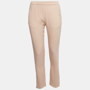 Stella McCartney Pink Stretch Crepe Tamara Trousers S