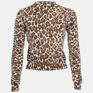 Stella McCartney Multicolor Printed High Neck Knit Top S