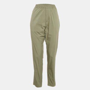Stella McCartney Green Cotton Contrast Trimmed Pants L