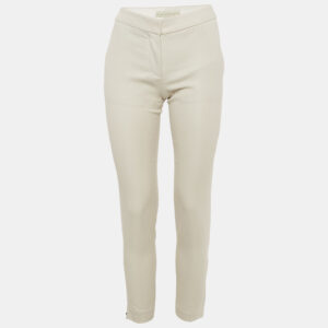 Stella McCartney Beige Textured Wool Formal Pants XS