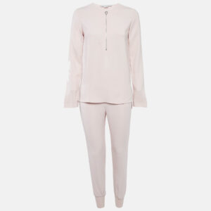 Stella McCartney Light Pink Crepe Top and Pants Set XXS