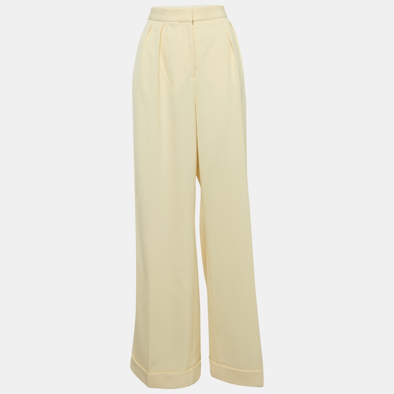 luxury-women-stella-mccartney-used-clothes-p1149134-1747049097-006 Stella McCartney Cream Wool Wide-Leg Trousers M
