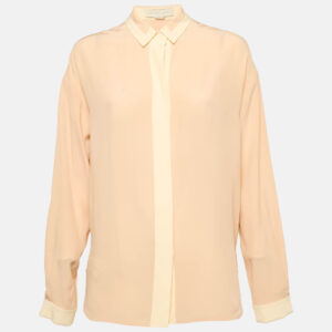 Stella McCartney Pink Silk Long Sleeve Shirt S