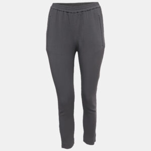 Stella McCartney Grey Crepe Tapered Leg Pants XS