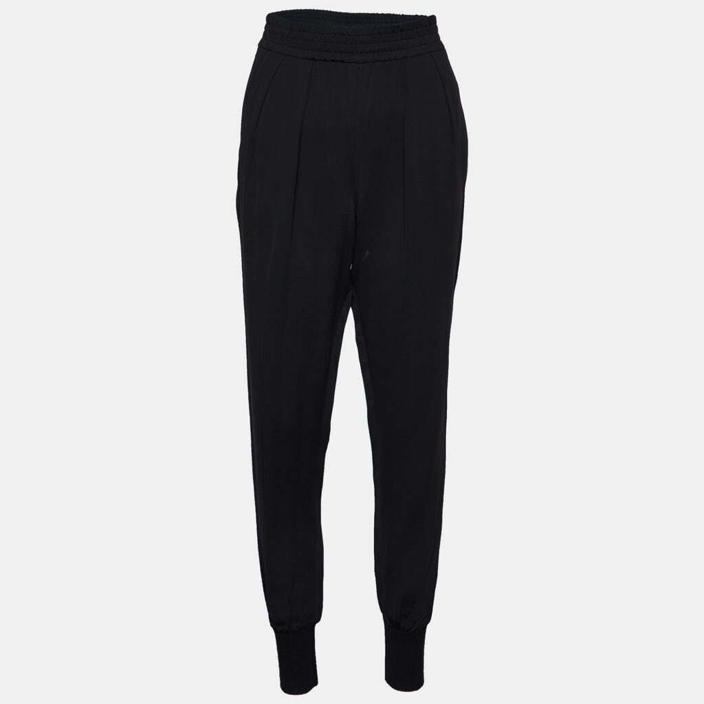 luxury-women-stella-mccartney-used-clothes-p826142-002 Stella McCartney Black Crepe Joggers S