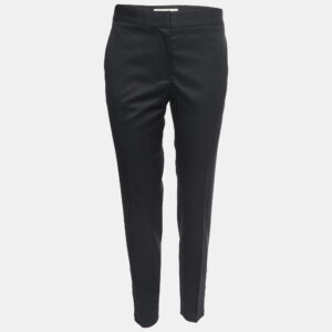 Stella McCartney Black Wool Straight Fit Pants M