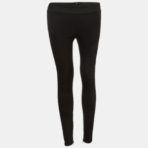 Stella McCartney Black Knit Skinny Pants XXS