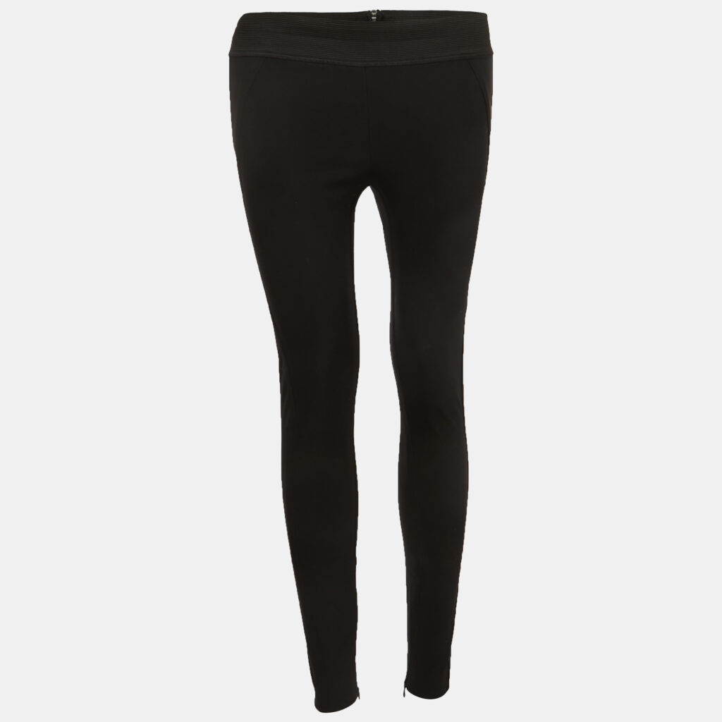 Stella McCartney Black Knit Skinny Pants XXS
