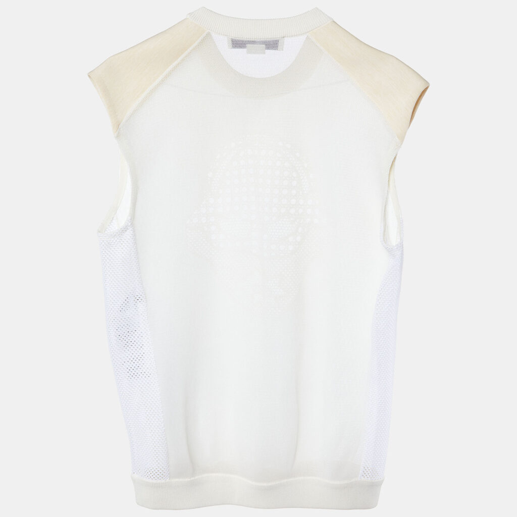 luxury-women-stella-mccartney-used-clothes-p919760-001 Stella McCartney Cream Patterned Knit Sleeveless Sweater M