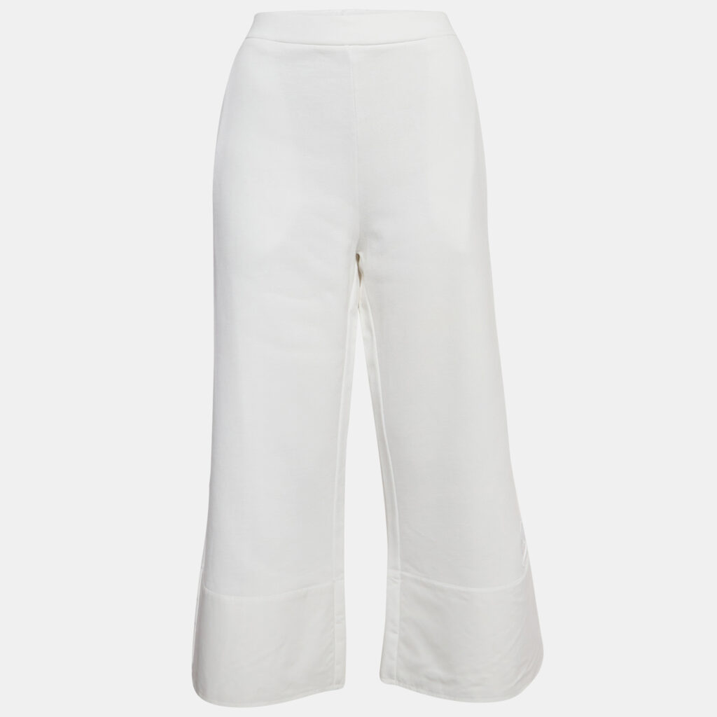 luxury-women-stella-mccartney-used-clothes-p999548-012 Stella McCartney White Cotton Wide-Leg Sweatpants M