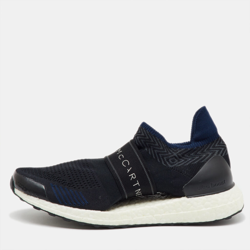 luxury-women-stella-mccartney-used-shoes-p1146525-001.jpg Stella McCartney x Adidas Black Knit Fabric Ultraboost X 3D Slip On Sneakers Size 37 1/3