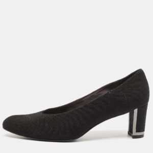 Stuart Weitzman Black Solar Goosebump Pumps Size 41