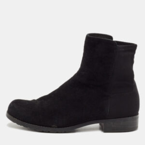 Stuart Weitzman Black Suede Ankle Boots Size 36.5