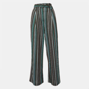 Suoli Multicolor Lurex Knit Belted Trousers S